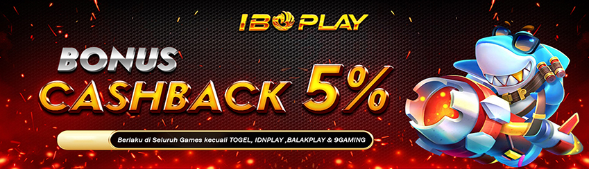 BONUS CASHBACK 5%